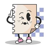 Smiling sheet of paper. vector