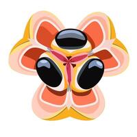 Ackee tropical Jamaican open fruit vector