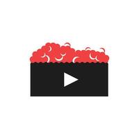 Logo or icon popcorn unique design vector