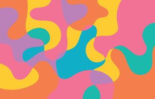 Background colorful fluid flat unique design vector
