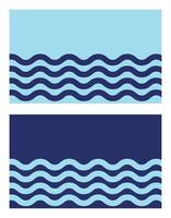 Background line stroke sea wiggle unique design vector