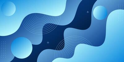 Abstract colored blue wave background. Simple dynamic background with wave pattern. eps10 vector