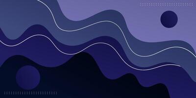 Abstract 3D wave art background design with dark blue color for design. Eps10 vector