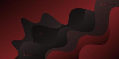 Abstract dark colored wave geometric banner background with 3d look and simple pattern. Cool and luxury design. eps10 vector