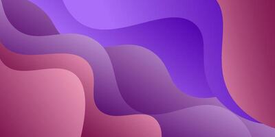 Purple solid geometric business banner design. Creative banner design with wave shape as template. Simple and modern banner. Eps10 vector