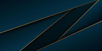 Modern abstract dark blue 3D background. Triangle lines on bright colored geometric design. Cool paper cut background illustration. eps10 vector