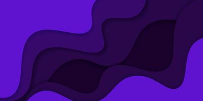 Realistic abstract dark purple gradient wave 3D background. Simple and trendy wave pattern. Eps10 vector