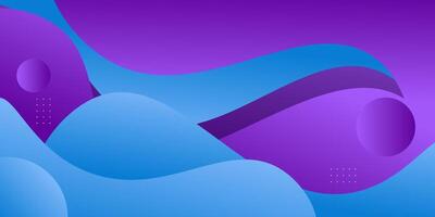 Modern abstract colorful purple and blue gradient wave liquid geometric background with liquid color gradient style. Suitable for banner, flyer, etc. Eps10 vector