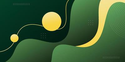 Abstract green wave background. Fluid shape composition. eps10 vector