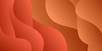 Modern abstract orange wave background with colorful bright gradient. Simple background design with abstract geometric pattern for banner, flyer, presentation. eps10 vector