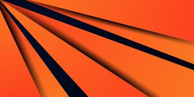 Abstract futuristic orange background. Simple overlapping pattern with shadow. Eps10 vector
