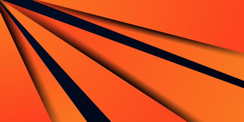 Abstract futuristic orange background. Simple overlapping pattern with shadow. Eps10