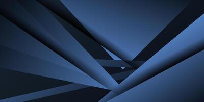 Abstract blue triangle paper cut background. Simple overlapping triangle pattern with shadow. Eps10 vector
