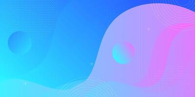 Abstract colorful bright blue and pink gradient wave background. Simple wave fluid shape pattern. Eps10 vector
