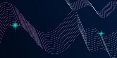 Abstract wave design with blue curves and light patterns for digital background template. eps10 vector