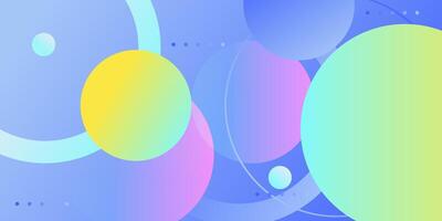 Abstract colorful orange and blue liquid gradient circle background. Simple trendy circle pattern geometric design. Eps10 vector