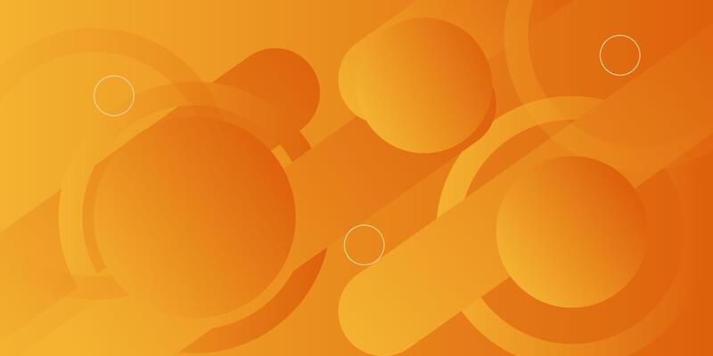 Abstract dynamic orange gradient illustration background with simple shadow pattern in rectangle and circle shape with 3D look. Futuristic and luxury design. Eps10