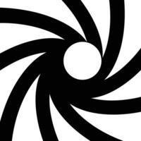 Abstract horizontal background inside gun barrel, rifled channels. James rifled gun barrel grooves. vector