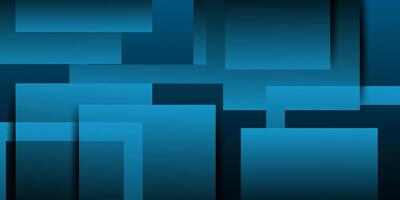 Simple abstract square dark blue background with overlapping shadows. Colorful blue design with simple pattern. eps10 vector