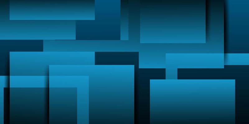 Simple abstract square dark blue background with overlapping shadows. Colorful blue design with simple pattern. eps10
