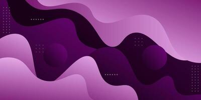 Abstract minimalist dark purple 3D background with wavy paper cut pattern. Simple design with cool pattern. Eps10 vector