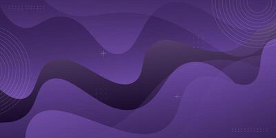 Dark purple gradient illustration background with wave shape. Abstract background design with simple geometric style. Cool design. Eps10 vector