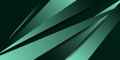 Colorful banner overlapping paper cut design with green triangle shape design. Simple banner background. Eps10 vector