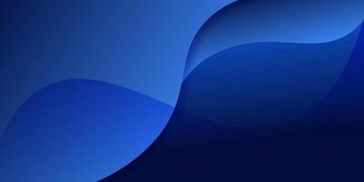 Abstract colorful blue wave background with shadow. Simple wave fluid shape pattern. Eps10 vector