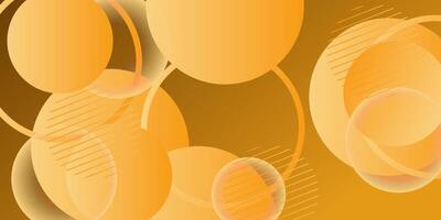Orange circle pattern 3D background pattern with soft pastel color design. Abstract template and modern style texture background. vector