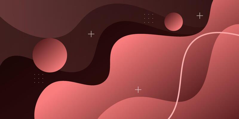 Dark abstract background with paper cut with liquid gradient color in the background. Geometric wavy shape pattern. Eps10