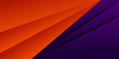 Orange and purple overlapping checkered background. Simple paper cut with shadow pattern. Eps10 vector