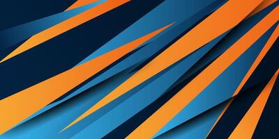 Abstract background colorful triangle with blue and orange combination color pattern. Eps10 vector