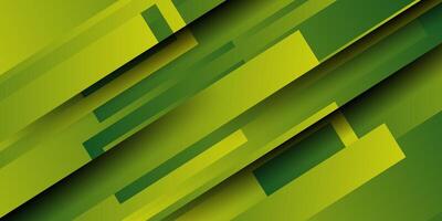 Abstract green geometric background template with rectangle pattern and shadow. Green background with trendy design. Eps10 vector