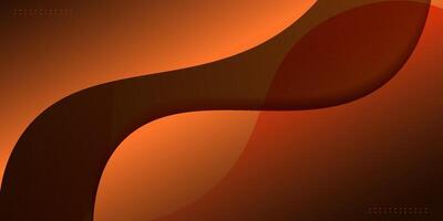 Abstract dark orange gradient 3D background. Simple wave shadow with elegant design. Eps10 vector
