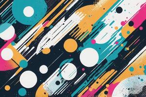 Abstract geometric background with colorful spots. illustration. vector