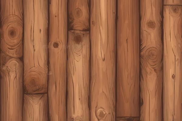 Wooden planks background. Realistic illustration of wood texture.
