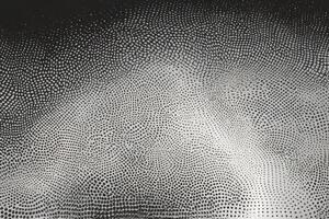 Abstract background of black and white halftone dots on a gray color vector