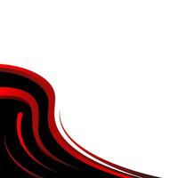 Abstract red curve corner images. Frame border clipart. vector