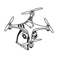 Remote Control Drone Silhouette File vector