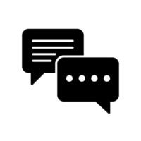 Speech bubble icon for messages and chatting vector