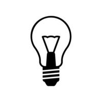 Light bulb icon for lighting and creative ideas vector