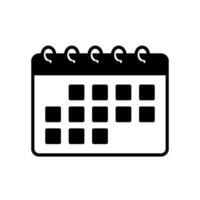 Calendar icon for date vector