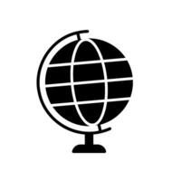 Globe icon for maps and navigation vector