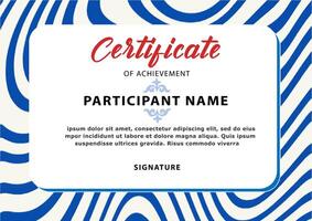 Certificate Template Design vector
