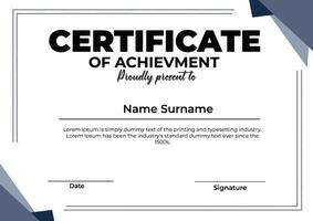Certificate modern design editable eps file vector