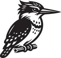 Kingfisher Sketch Illustration. vector