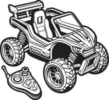 Remote Control Toy Vehicle. vector