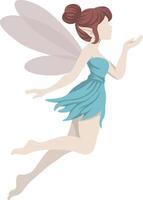 Sprite Fairy Blowing Pixie. vector