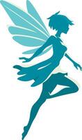Sprite Fairy Color Design Illustration. vector