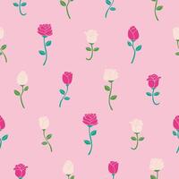 Rose Flower Seamless Pattern Background for Print Fabric Surface Fashion Wrapping vector